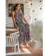 VESTIDO AZTECA HALTER SUNSET & MOON