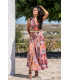 VESTIDO MUDEJAR CRUZADO SUNSET & MOON