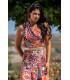 VESTIDO MUDEJAR CRUZADO SUNSET & MOON