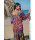 VESTIDO SANTORINI ELASTIC SUNSET & MOON