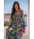 VESTIDO FIORI ELASTIC SUNSET & MOON