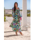 VESTIDO FIORI ELASTIC SUNSET & MOON