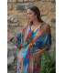 VESTIDO KAFTAN TIE DYE SUNSET AND MOON