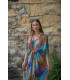 VESTIDO KAFTAN TIE DYE SUNSET AND MOON