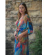 VESTIDO KAFTAN TIE DYE SUNSET AND MOON