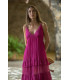 VESTIDO PRIMAVERA FUCSIA SUNSET AND MOON