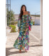 VESTIDO FIORI ELASTIC SUNSET & MOON