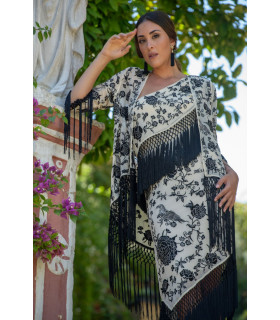 CHAQUETA BULERÍA MANTÓN BEIGE KAHYRA