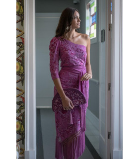 TOP MANTÓN LILA KAHYRA