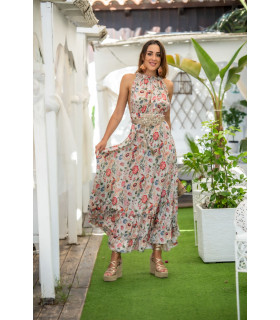 VESTIDO HIDRA HALTER SUNSET & MOON