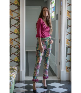 PANTALON GAUDI VERDE FLECOS KAHYRA