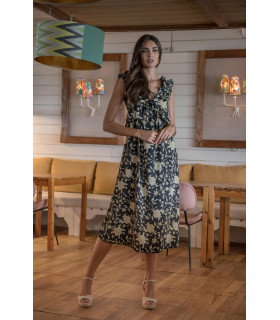 VESTIDO MANTON NUDO SUNSET AND MOON