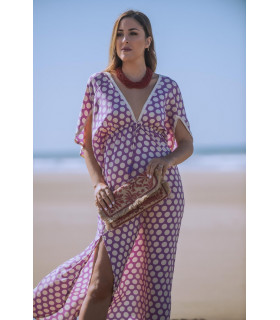 VESTIDO ROCIO  BOLILLO SUNSET AND MOON