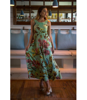 VESTIDO CROCHET FLUOR SUNSET AND MOON
