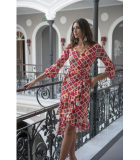 VESTIDO DAMA ROJO KAHYRA