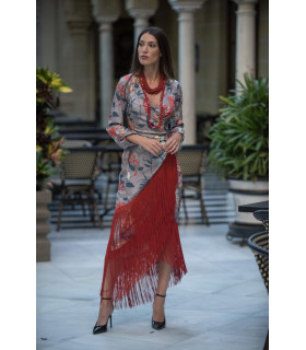 VESTIDO BOTANIC FLECOS KAHYRA