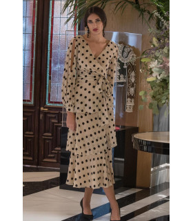 VESTIDO TRIANA BEIGE KAHYRA