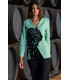 Chaqueta Flor Verde Káhyra