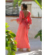 Vestido Marisma Coral Sunset  Moon