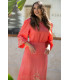 Vestido Marisma Coral Sunset  Moon