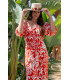 Vestido Orilla Art Deco Sunset  Moon