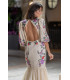 Vestido Amapola Beige Káhyra