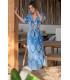 Vestido Salitre Azul Sunset  Moon