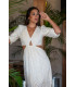 Vestido Salitre Blanco Sunset  Moon