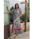 Vestido Sol Abstracto Sunset  Moon