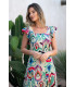 Vestido Cala Abstracto Sunset  Moon