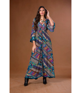 VESTIDO PLAZUELA MOSAICO KAHYRA