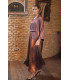 Conjunto Canela Kurta Berenjena Káhyra