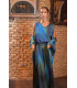 Conjunto Canela Kurta Verde Azul Káhyra