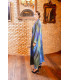 Conjunto Canela Kurta Verde Azul Káhyra