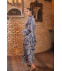 Conjunto Pimienta Azul Y Beige Káhyra