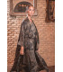 Conjunto Cúrcuma Kurta Negro Paisaje