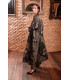 Conjunto Cúrcuma Kurta Negro Paisaje