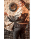 Pashmina Romántica BeigeNegro Káhyra