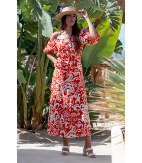 Vestido Orilla Art Deco Sunset & Moon