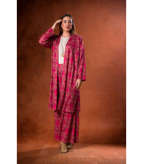 CHAQUETA ATENEA JERSEY FUCSIA KAHYRA