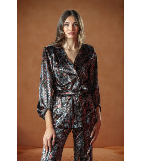 CHAQUETA VELVET PLOMO KAHYRA