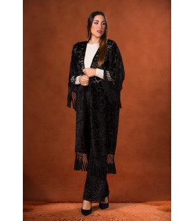 CHAQUETA KAFTAN VELVET NEGRO KAHYRA