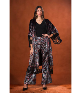 CHAQUETA KAFTAN VELVET PLOMO KAHYRA