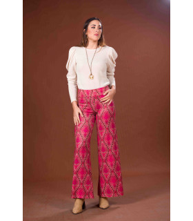 PANTALÓN ATENEA JERSEY FUCSIA KAHYRA