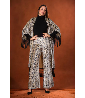 PANTALÓN VELVET BEIGE KAHYRA