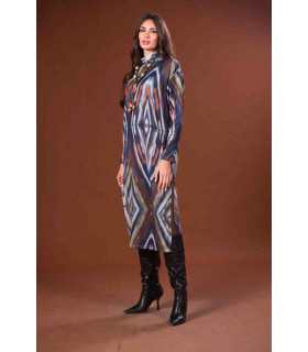 VESTIDO CISNE JERSEY ROMBO KAHYRA