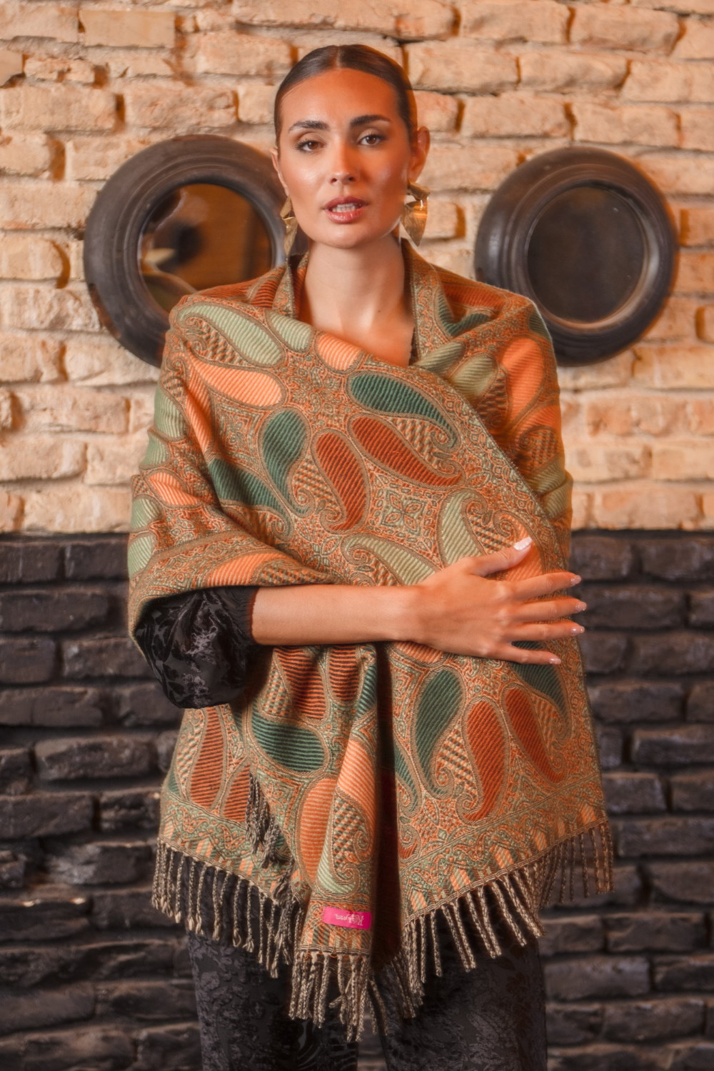 Pashmina Tánger Verde Káhyra