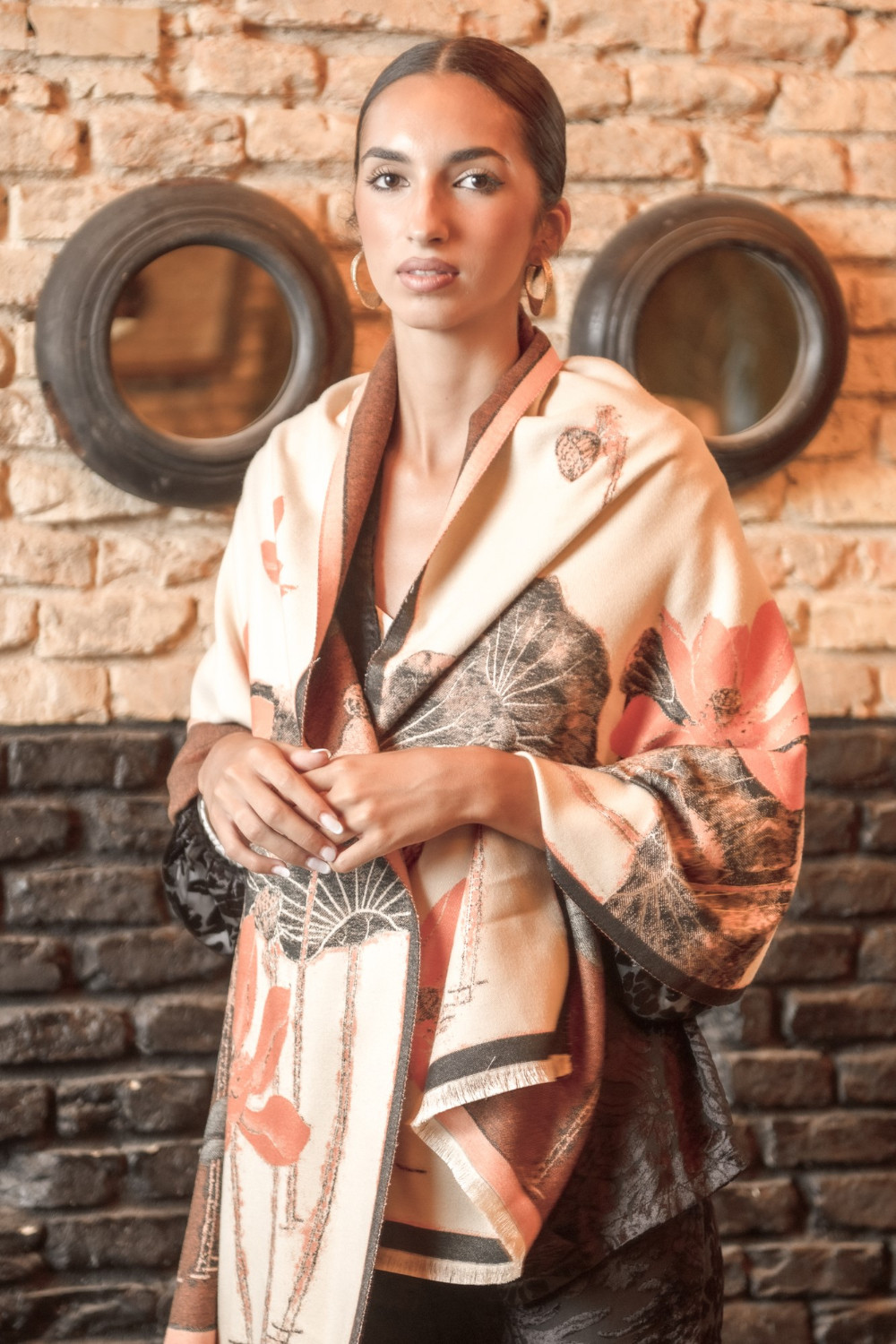 Pashmina Romántica Crudo Káhyra