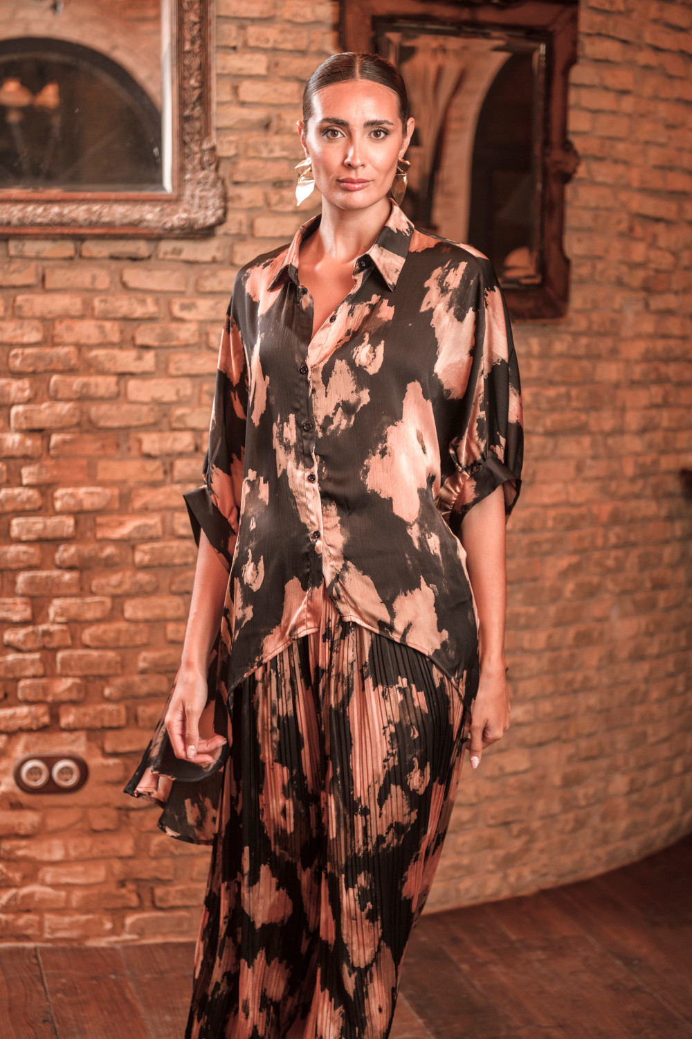 Conjunto Pimienta Negro Y Nude Káhyra