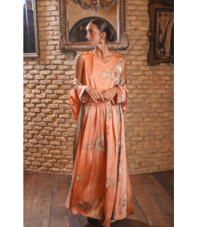 Conjunto Curcuma Kurta Naranja Káhyra